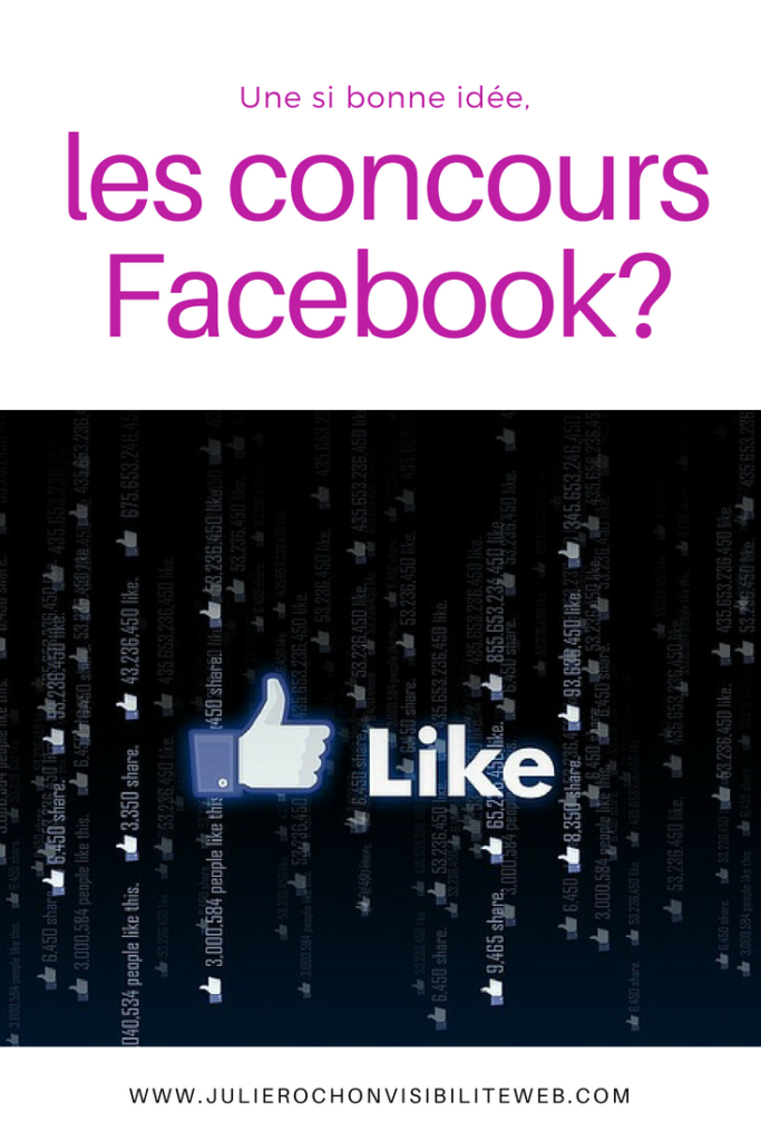 Les concours Facebook, est-ce une bonne idée? | Julie Rochon Visibilité Web